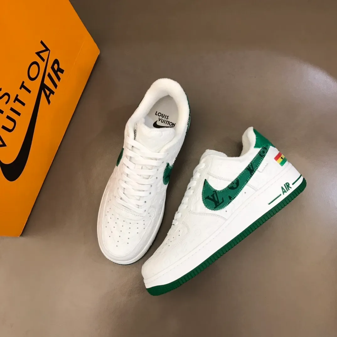 Men's shoes 💰p420 "*OUIS *UITTO*" x OFF-WHITE x Nike tripartite collaboration! Trendy and cool men's casual sports shoes with unrivaled color matching. The design idea basically continues the style of THE TEN. The Swoosh line and tongue label have a very familiar visual effect and are both fashionable and trendy! A must-have for fashionistas! The effect on your feet is absolutely stunning! (The original drawer packaging accessories are complete) Code number 38-45